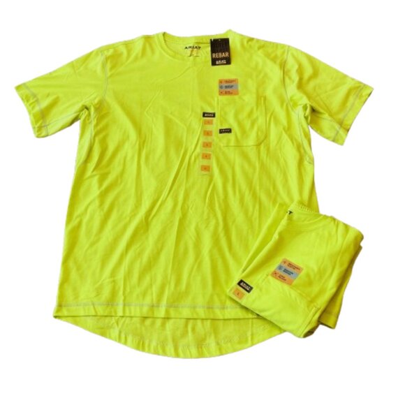 ARIAT Rebar Workman Logo T-Shirts Lot of 2 Men's Large L Sulphur Spring NWT - Picture 2 of 7